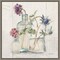 Blossoms on Birch II by Cheri Blum 16-in. W x 16-in. H. Canvas Wall Art Print Framed in Grey